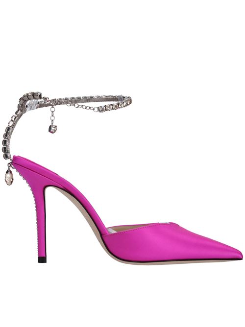Décolleté slingback Saeda in raso JIMMY CHOO | SEAD 100 BGHFUXIA
